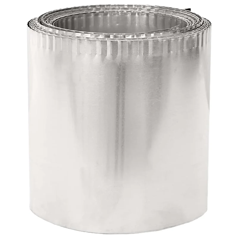 Bordura per Prato 10 m x 30 cm Acciaio zincato Argento 42030382