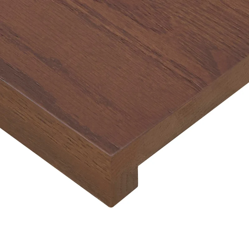 Gradini per Scale 12 pz 100 x 25 x 2 cm Marrone Scuro 3449432