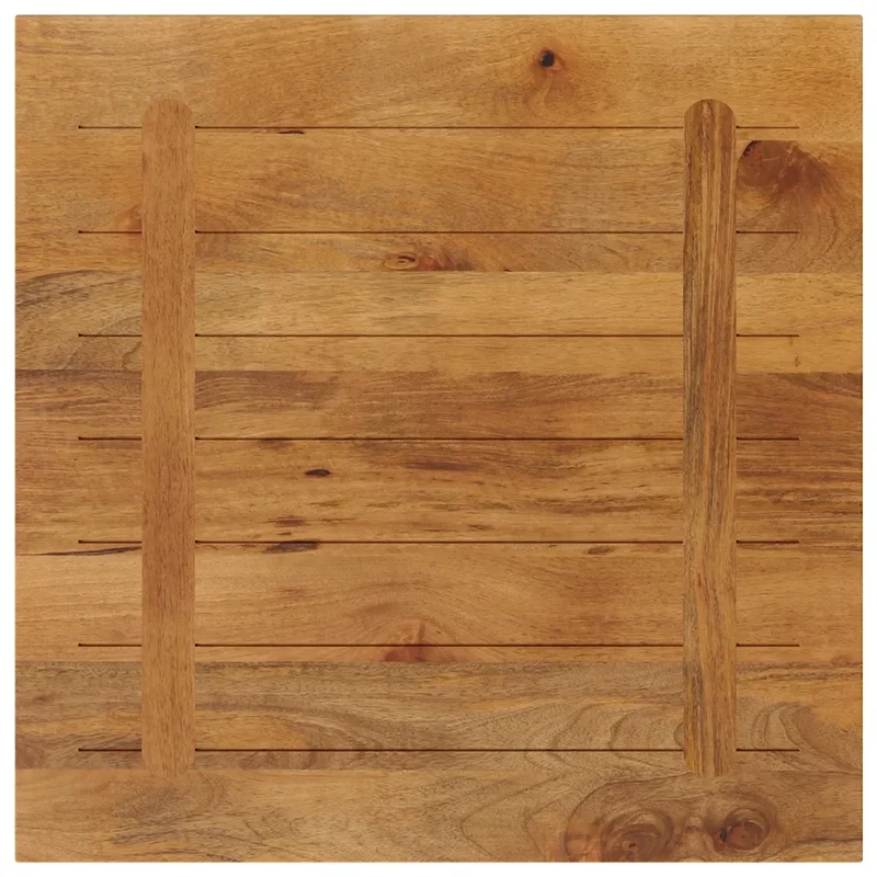 Piano per Tavolo 90x90x2,5 cm Quadrato Legno Massello di Pino 371614