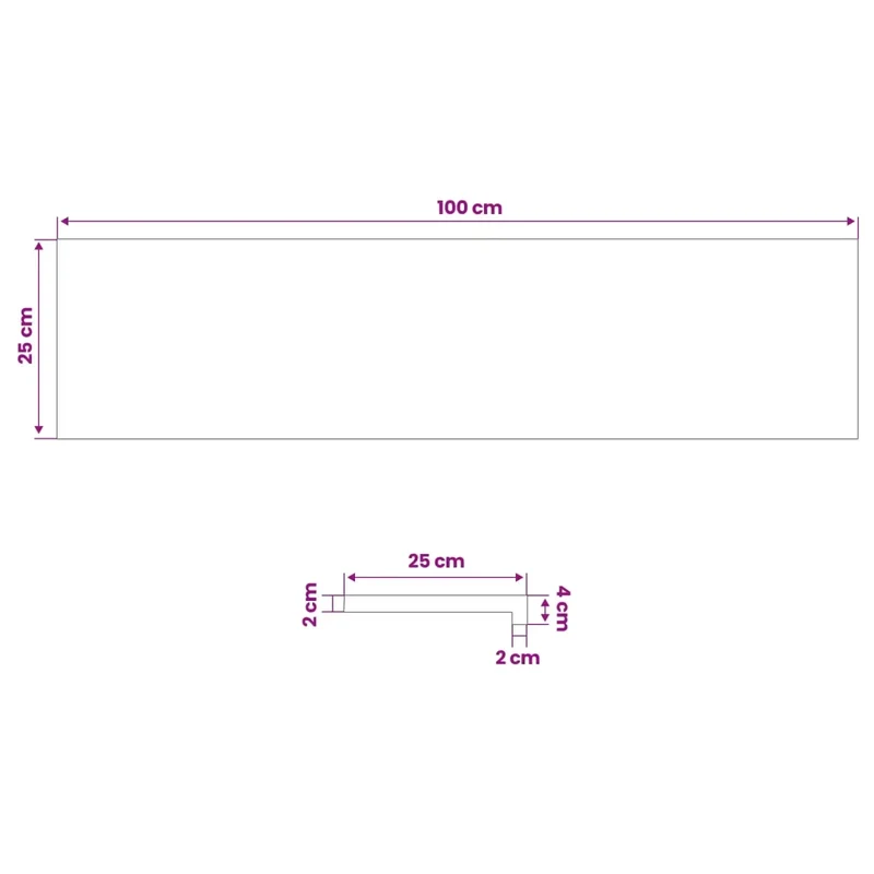 Gradini per Scale 8 pz 100 x 25 x 2 cm Marrone Scuro 3449384