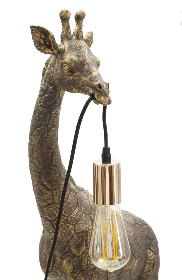 Lampada da Tavolo Giraffa 40x22x80 cm in Poliresina