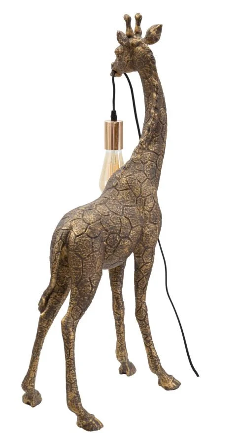 Lampada da Tavolo Giraffa 40x22x80 cm in Poliresina