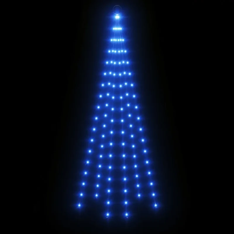 Albero di Natale Pennone Blu 108 LED 180 cm 343520