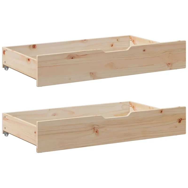 Dormeuse con Cassetti 90x190 cm in Legno Massello Pino 3302118