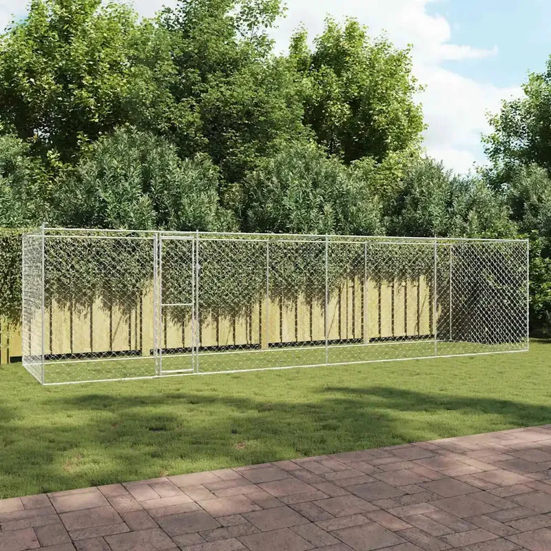 Gabbia per cani Argento 800 x 200 x 200 cm Acciaio zincato 3368311