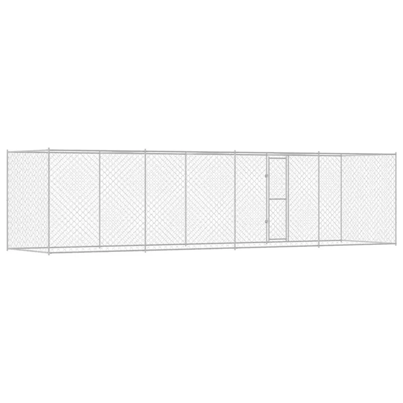 Gabbia per cani Argento 800 x 200 x 200 cm Acciaio zincato 3368311
