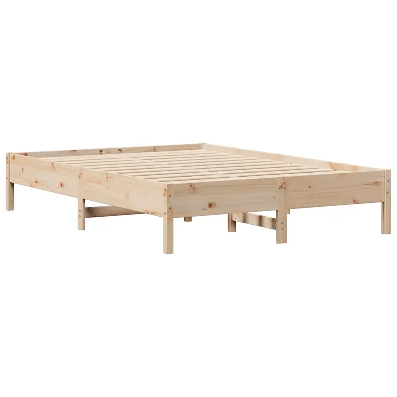 Letto senza Materasso 135x190 cm in Legno Massello di Pino 3301725