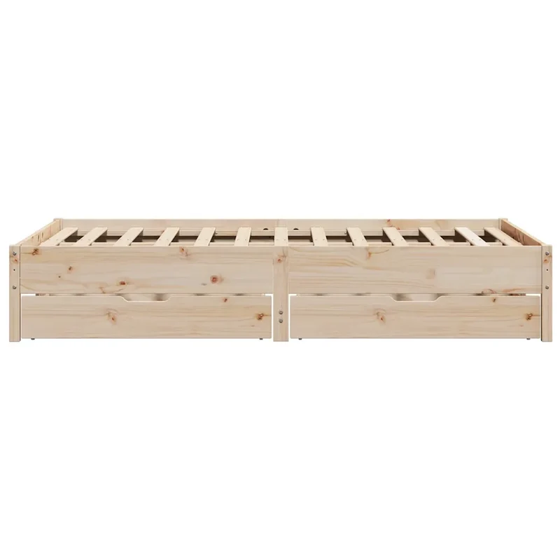 Letto senza Materasso 135x190 cm in Legno Massello di Pino 3301725