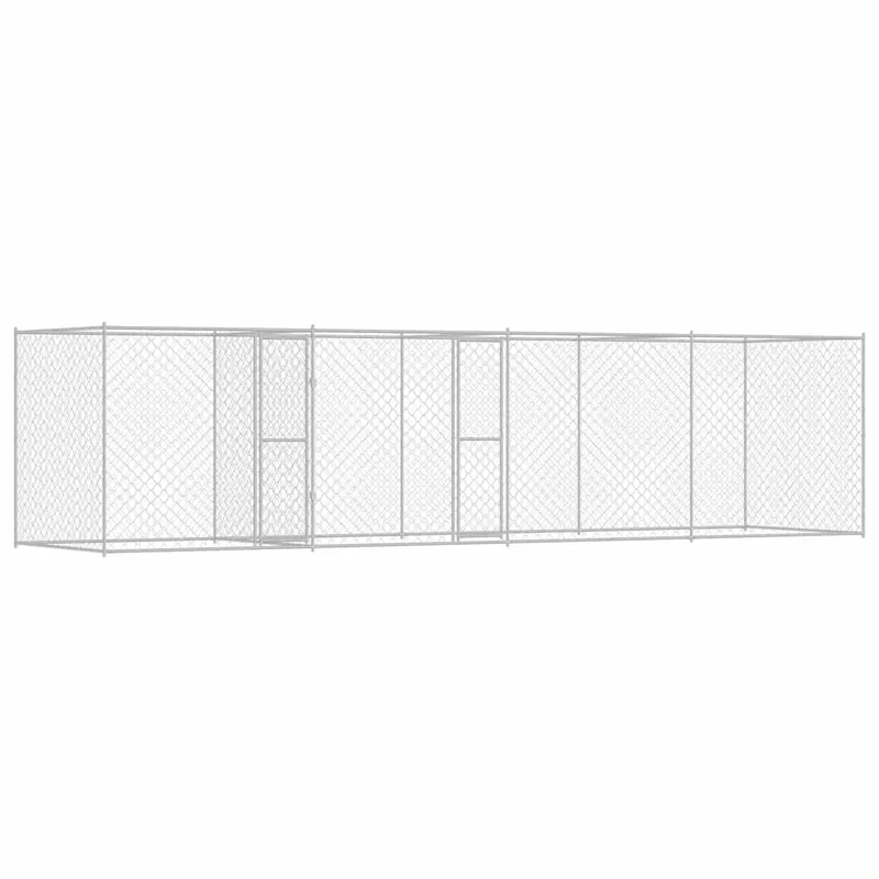 Gabbia per cani Argento 600 x 200 x 200 cm Acciaio zincato 3368312