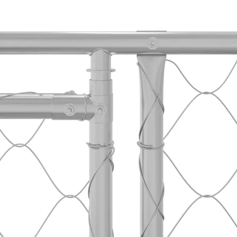 Gabbia per cani Argento 400 x 200 x 200 cm Acciaio zincato 3368309