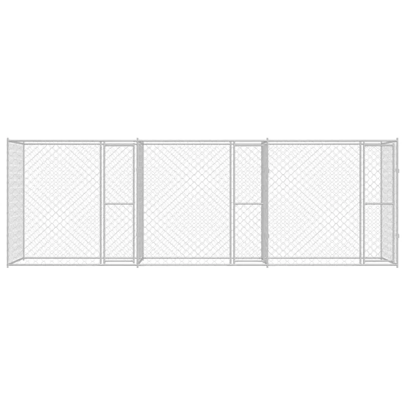 Gabbia per cani Argento 600 x 200 x 200 cm Acciaio zincato 3368307