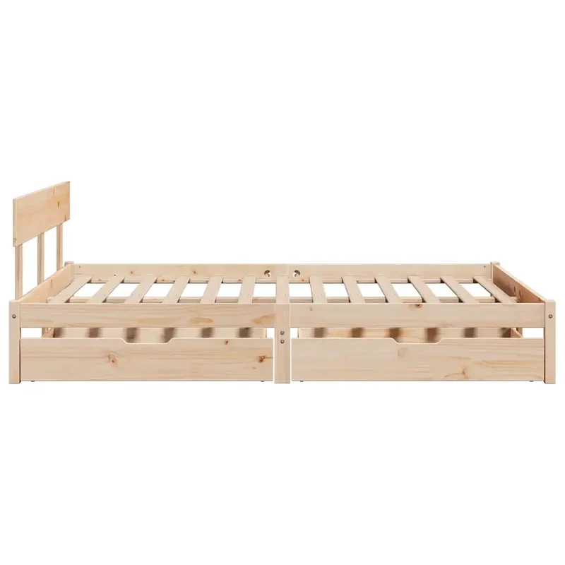 Letto senza Materasso 120x190 cm in Legno Massello di Pino 3301502