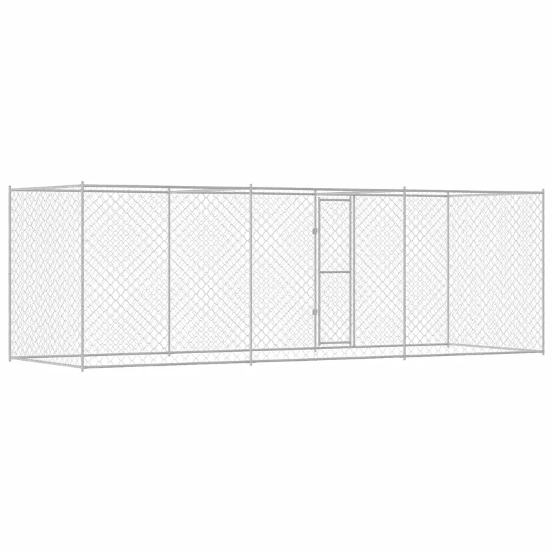 Gabbia per cani Argento 600 x 200 x 200 cm Acciaio zincato 3368310