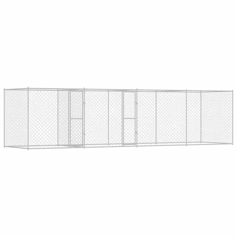 Gabbia per cani Argento 800 x 200 x 200 cm Acciaio zincato 3368313