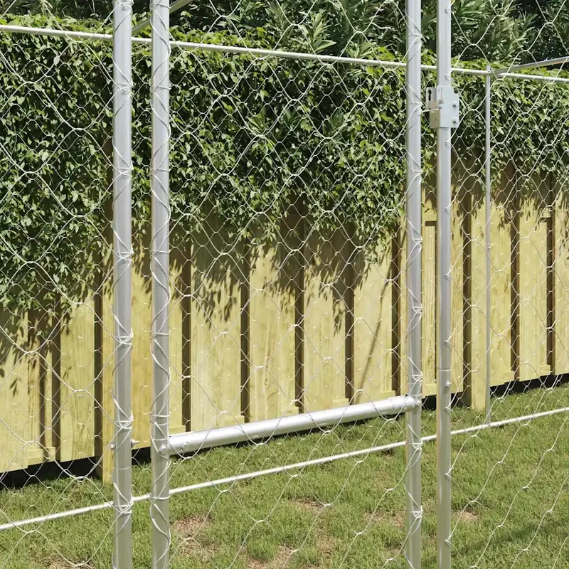 Gabbia per cani Argento 800 x 200 x 200 cm Acciaio zincato 3368313