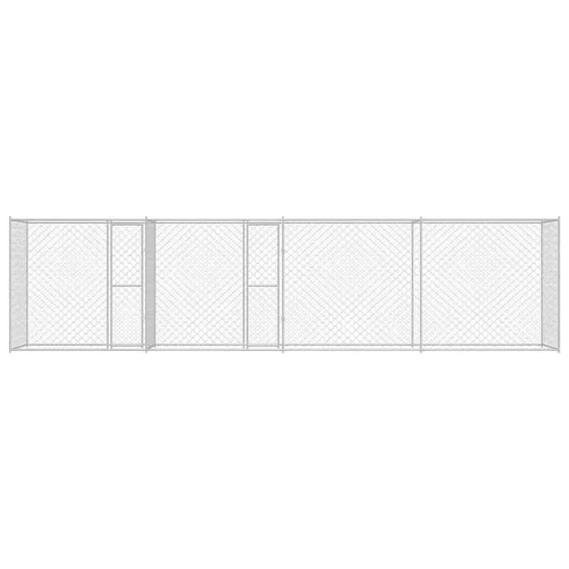 Gabbia per cani Argento 800 x 200 x 200 cm Acciaio zincato 3368313