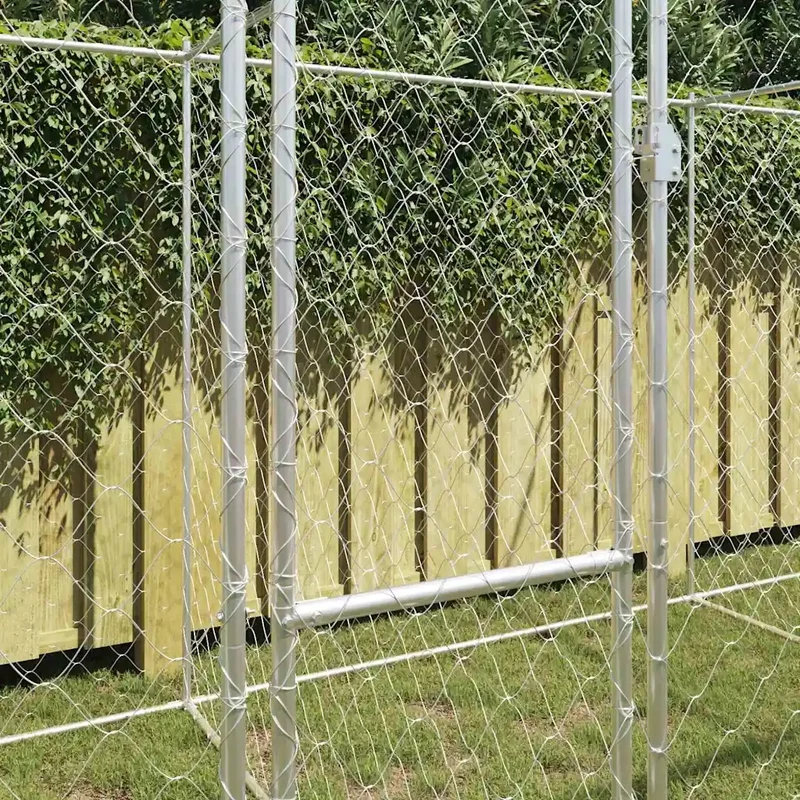 Gabbia per cani Argento 800 x 200 x 200 cm Acciaio zincato 3368308