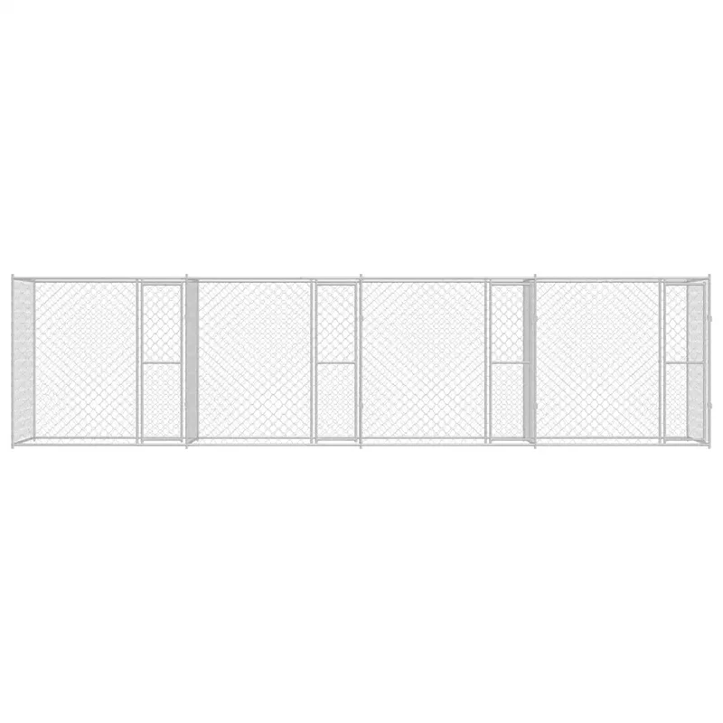 Gabbia per cani Argento 800 x 200 x 200 cm Acciaio zincato 3368308