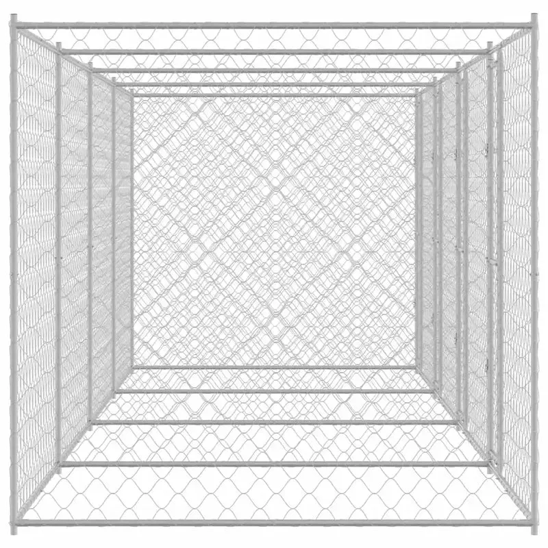 Gabbia per cani Argento 800 x 200 x 200 cm Acciaio zincato 3368308