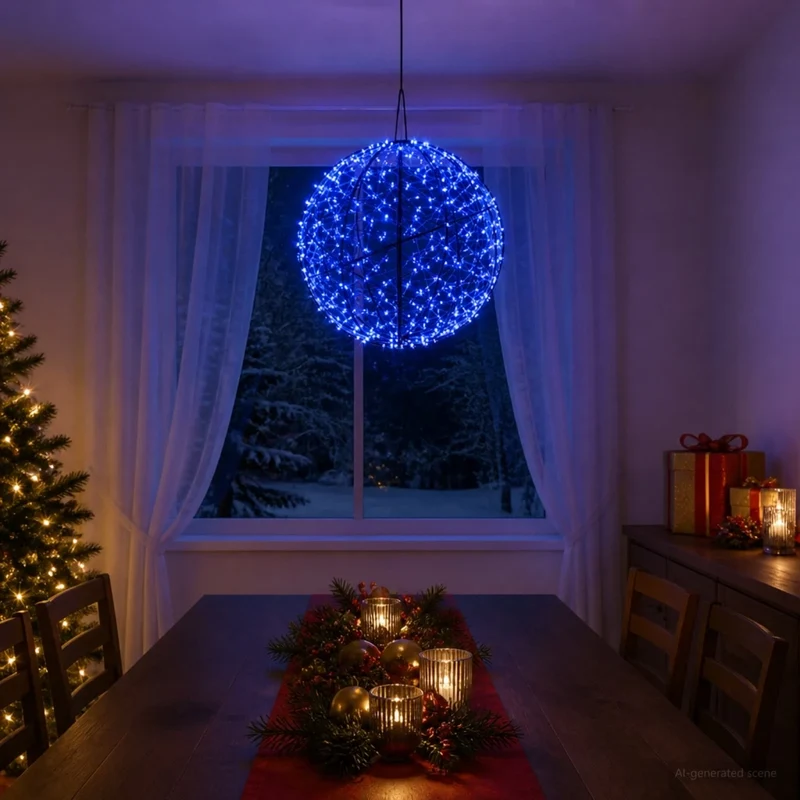 Luce a punta di Natale 750 LED Blu Ø 50 x 52 cm 42049785