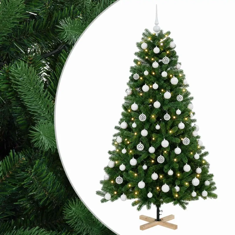 Albero di Natale artificiale con palline 240 cm 300 LED 3461424