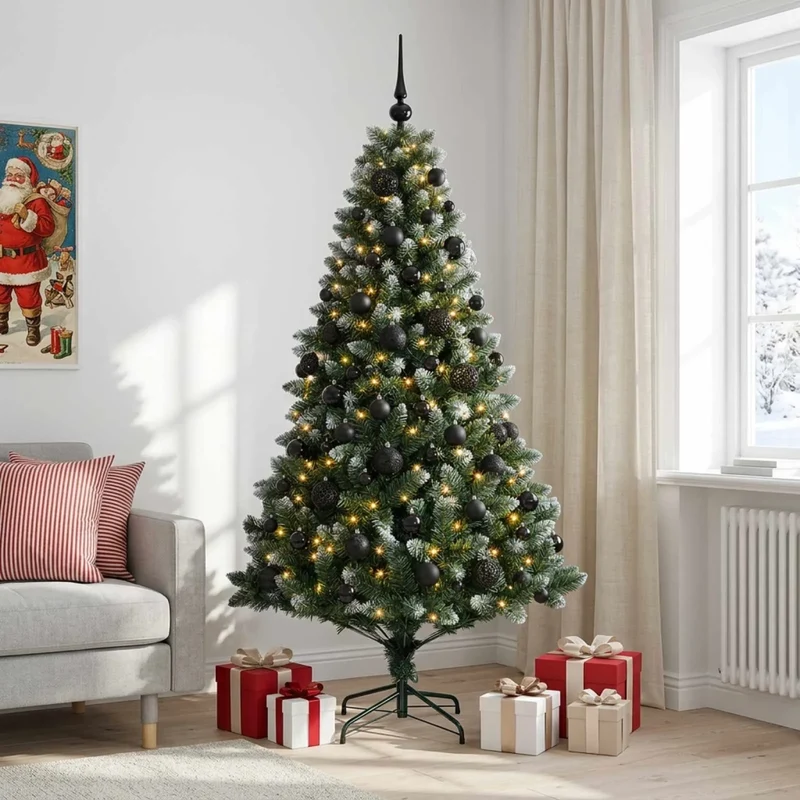 Albero di Natale Artificiale con Palline 240 cm 300 LED 3461334