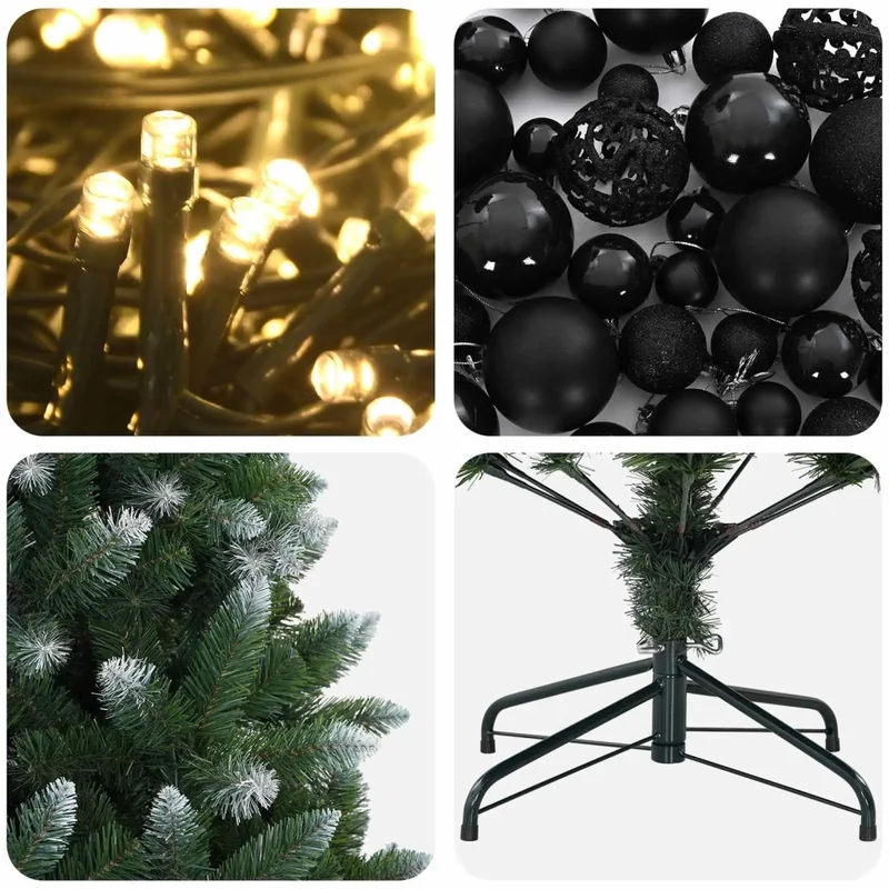 Albero di Natale Artificiale con Palline 240 cm 300 LED 3461334