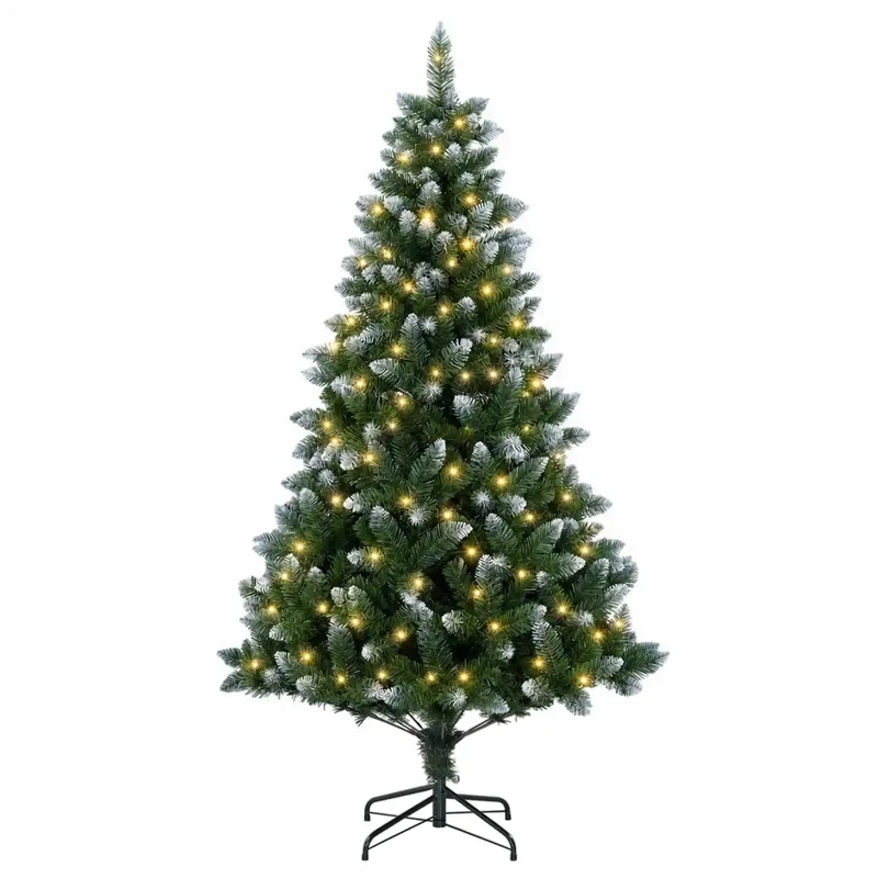 Albero di Natale artificiale 120 cm 150 LED Bianco caldo 3461315