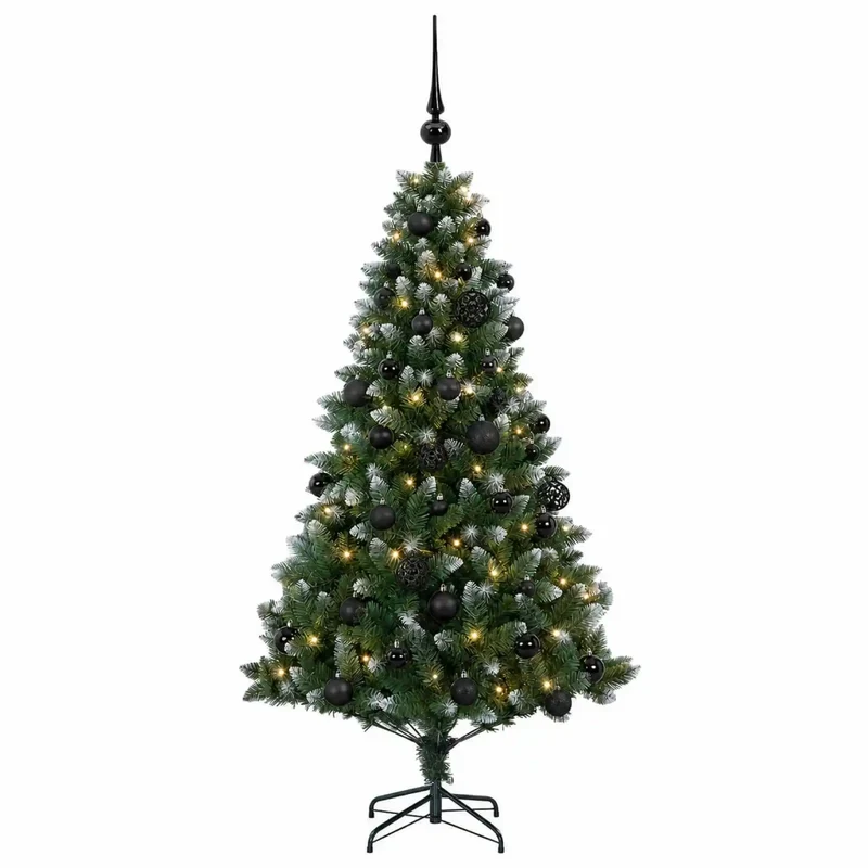 Albero di Natale Artificiale con Palline 150 cm 150 LED 3461331