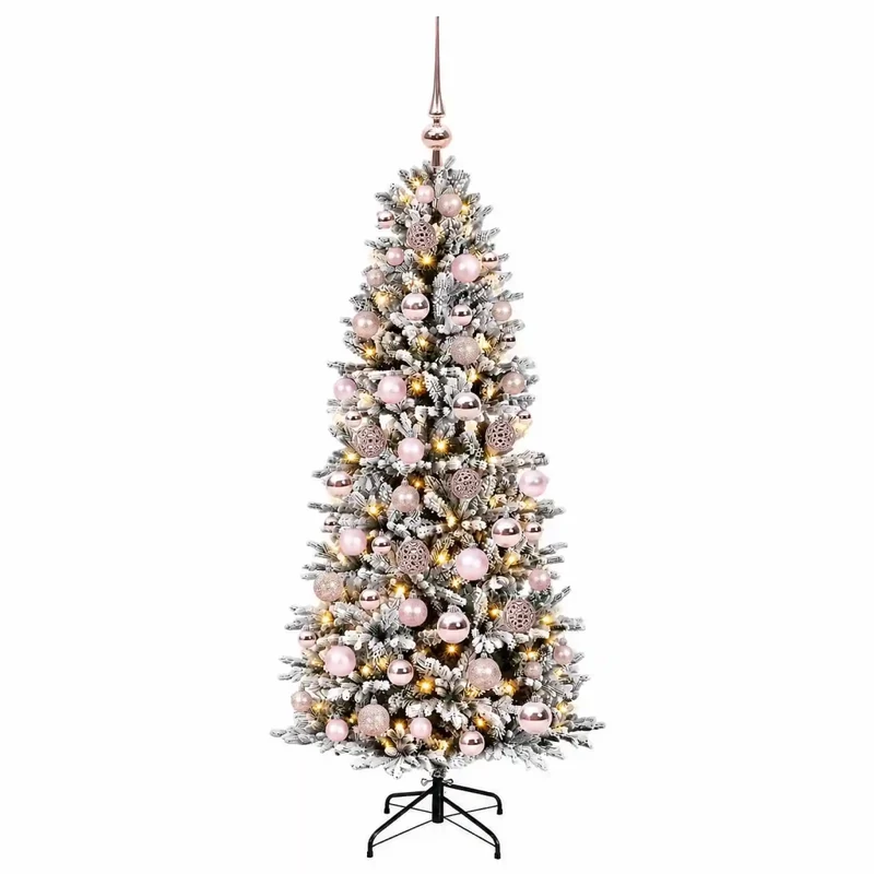 Albero di Natale artificiale con palline 210 cm 300 LED 3466652