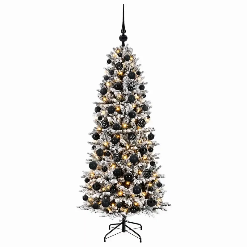Albero di Natale artificiale con palline 240 cm 300 LED 3466381