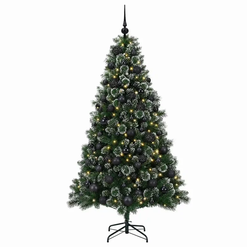 Albero di Natale Artificiale con Palline 180 cm 300 LED 3461252