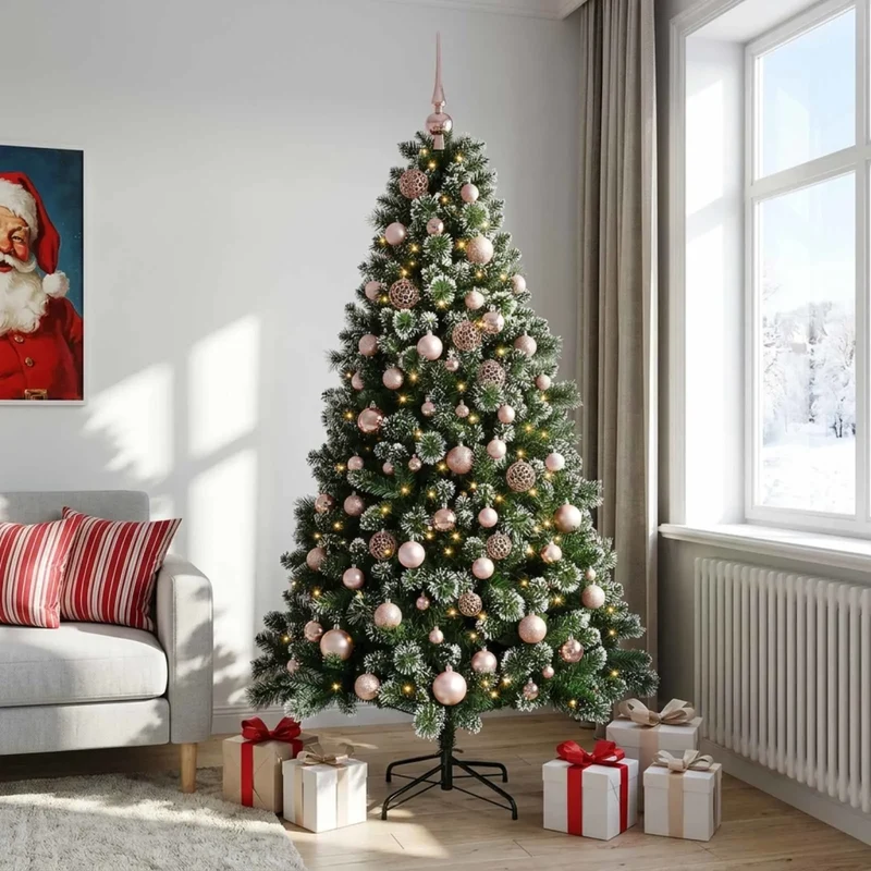 Albero di Natale artificiale con pallina 180 cm 300 LED 3461257