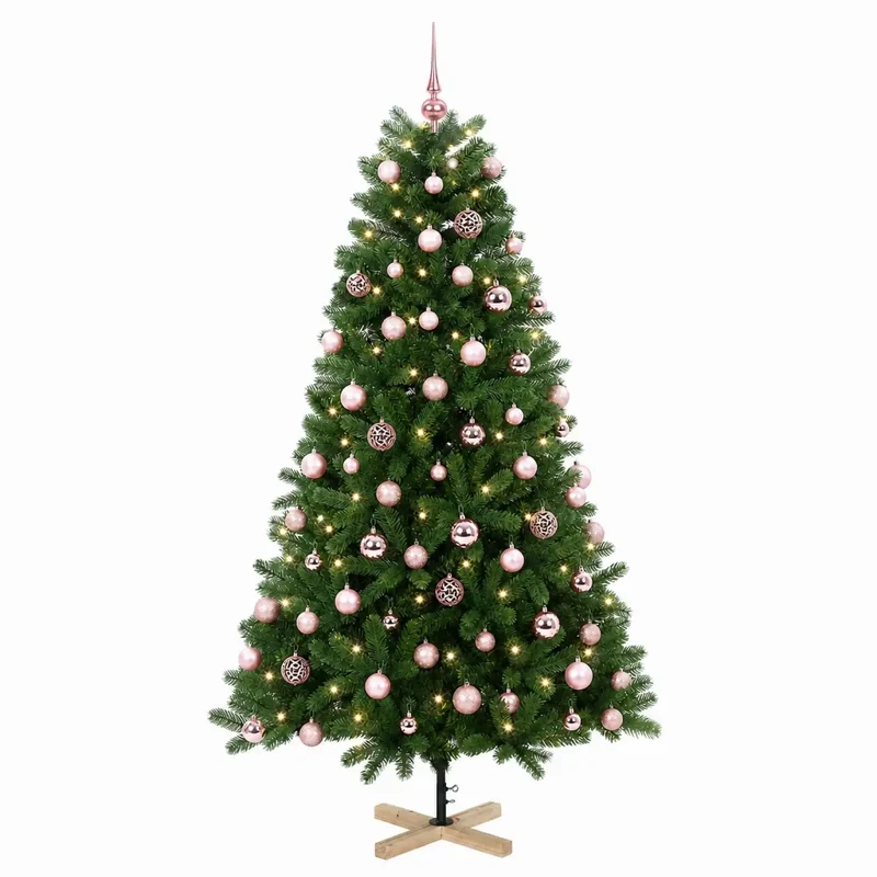 Albero di Natale artificiale con palline 180 cm 300 LED 3461417