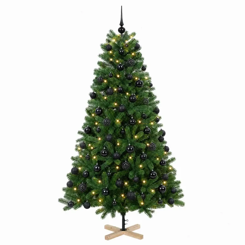 Albero di Natale artificiale con palline 180 cm 300 LED 3461412