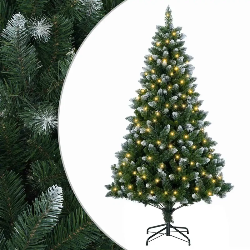 Albero di Natale artificiale 150 cm 150 LED Bianco caldo 3461316