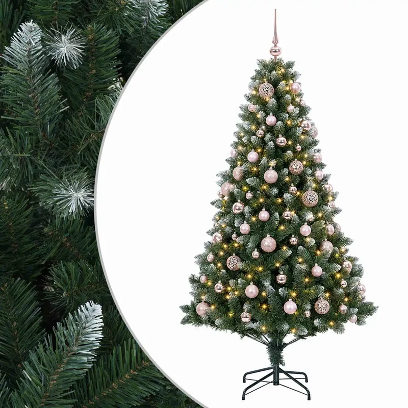 Albero di Natale Artificiale con Palline 240 cm 300 LED 3461339
