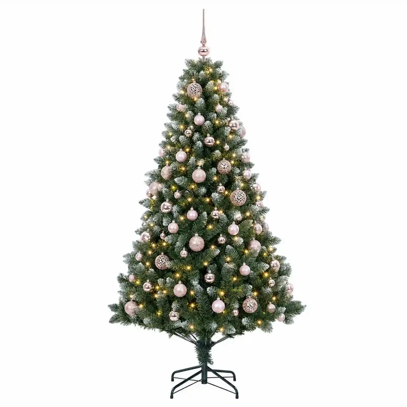 Albero di Natale Artificiale con Palline 240 cm 300 LED 3461339