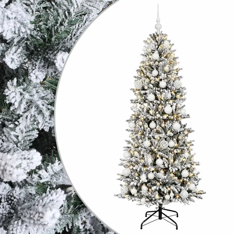 Albero di Natale artificiale con palline 240 cm 300 LED 3467061