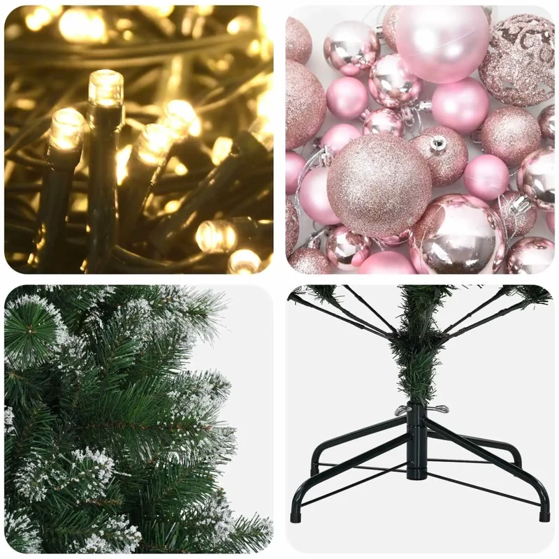 Albero di Natale Artificiale con Palline 240 cm 300 LED 3461259
