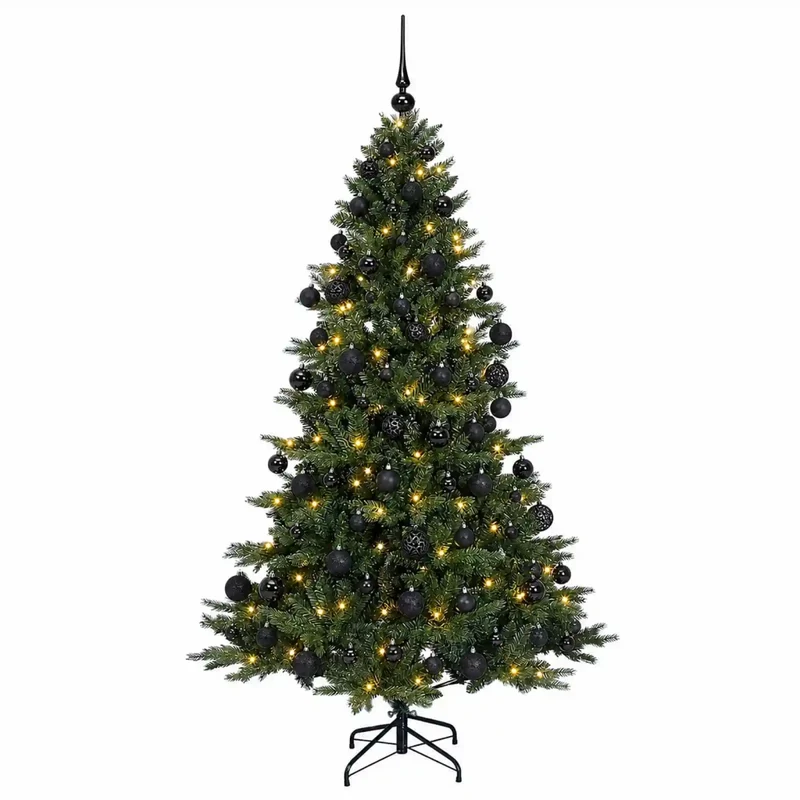 Albero di Natale artificiale con palline 240 cm 300 LED 3466396