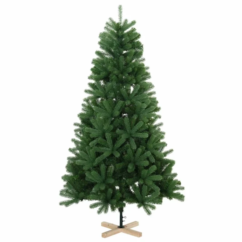 Albero di Natale artificiale 120 cm 150 LED Bianco caldo PVC 3461395