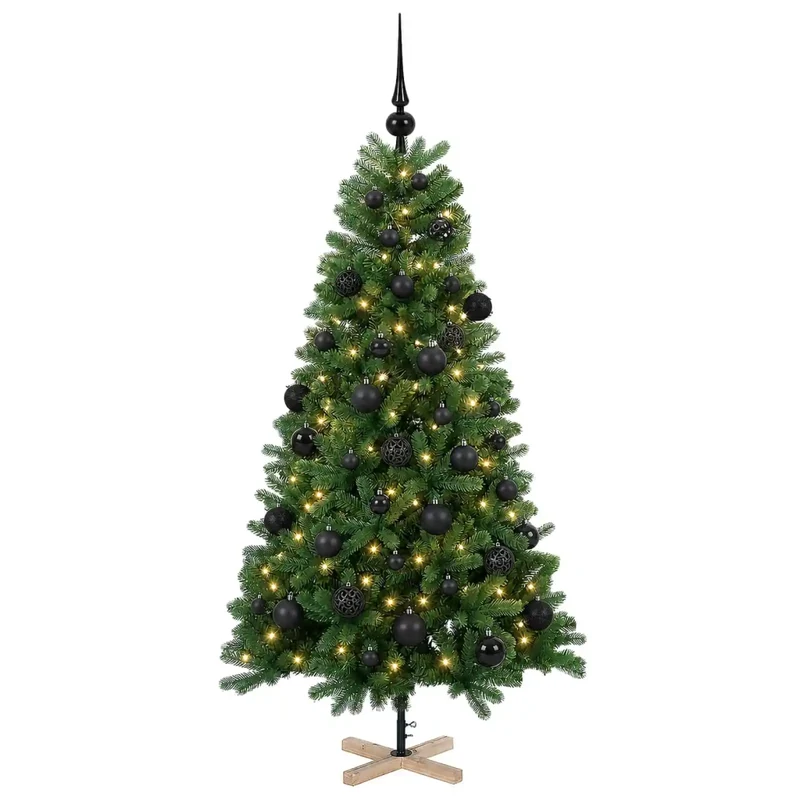 Albero di Natale artificiale con palline 120 cm 150 LED 3461410