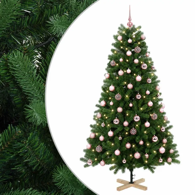 Albero di Natale artificiale con palline 240 cm 300 LED 3461419