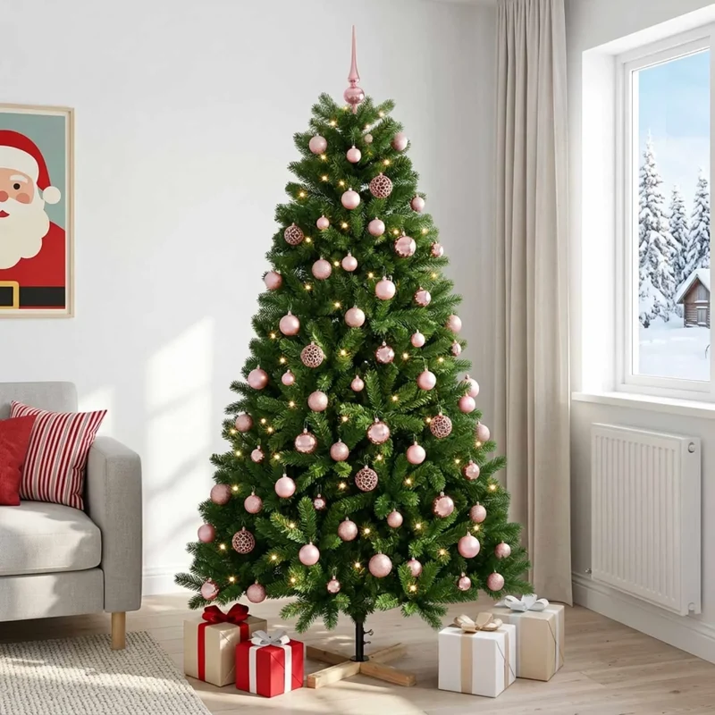 Albero di Natale artificiale con palline 240 cm 300 LED 3461419