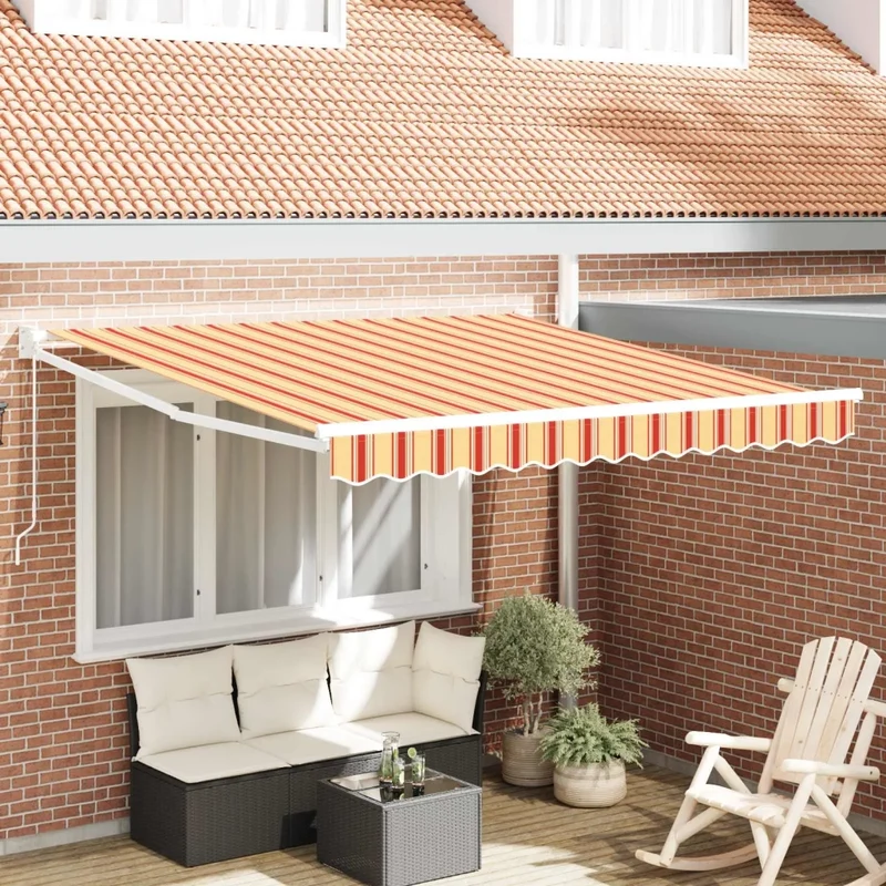 Tenda retrattile Giallo e Arancione 300 x 250 cm 3329970