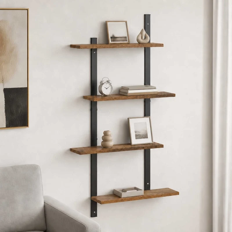 Scaffale da parete Legno antico 61 x 13,5 x 105,5 cm 8020423
