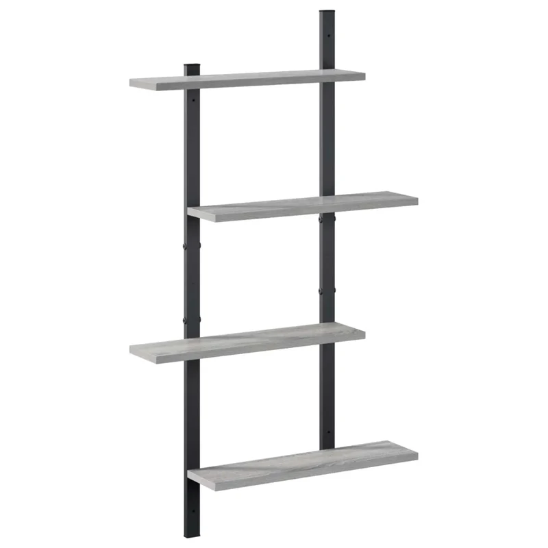 Scaffale da parete Sonoma grigio 61 x 13,5 x 105,5 cm 8020422