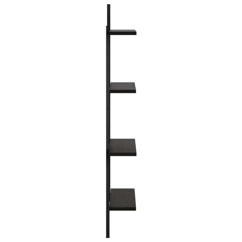 Scaffale da parete Rovere Nero 61 x 13,5 x 105,5 cm 8020419