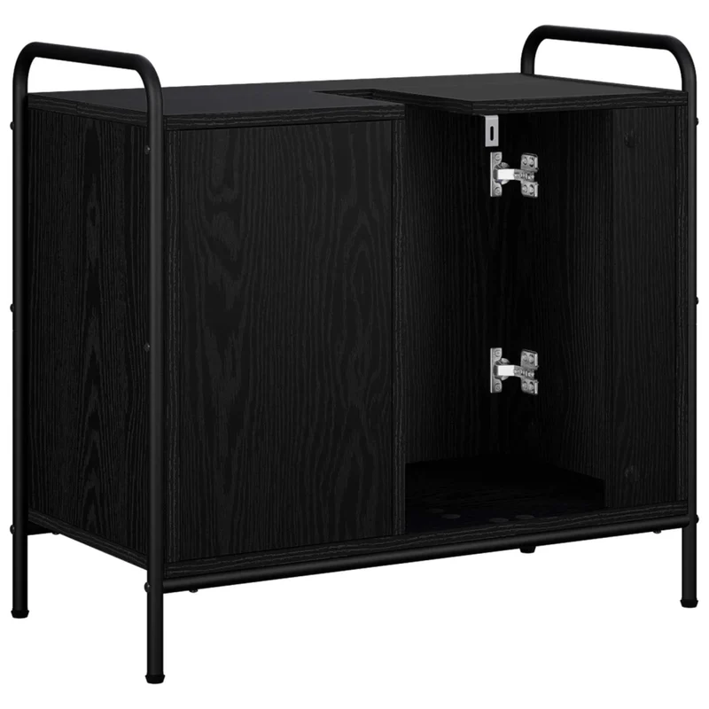 Mobile da Bagno Rovere Nero 65,5 x 34 x 61 cm 8014070